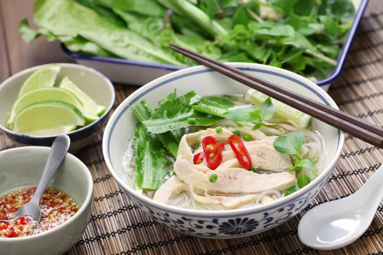 Chicken Pho Recipe paired with pinot gris or BOXT Profile One
