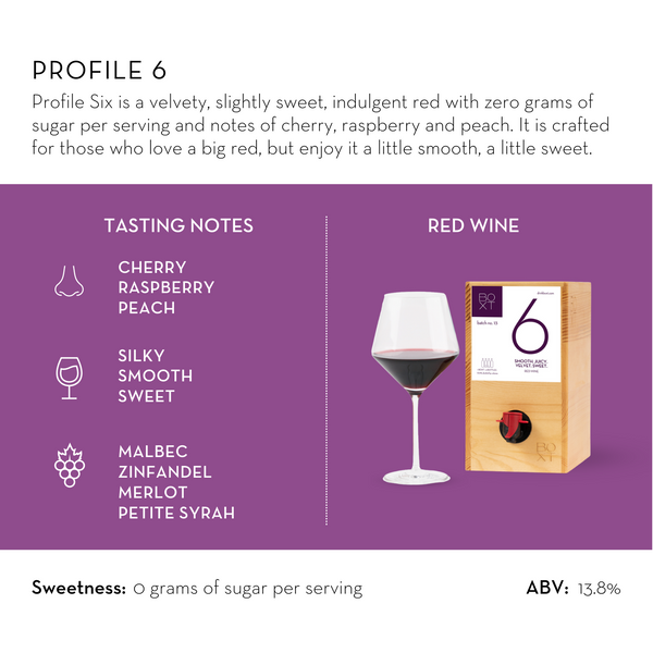 Profile #6 | Smooth, Juicy, Velvet, Sweet Fine Red Wine