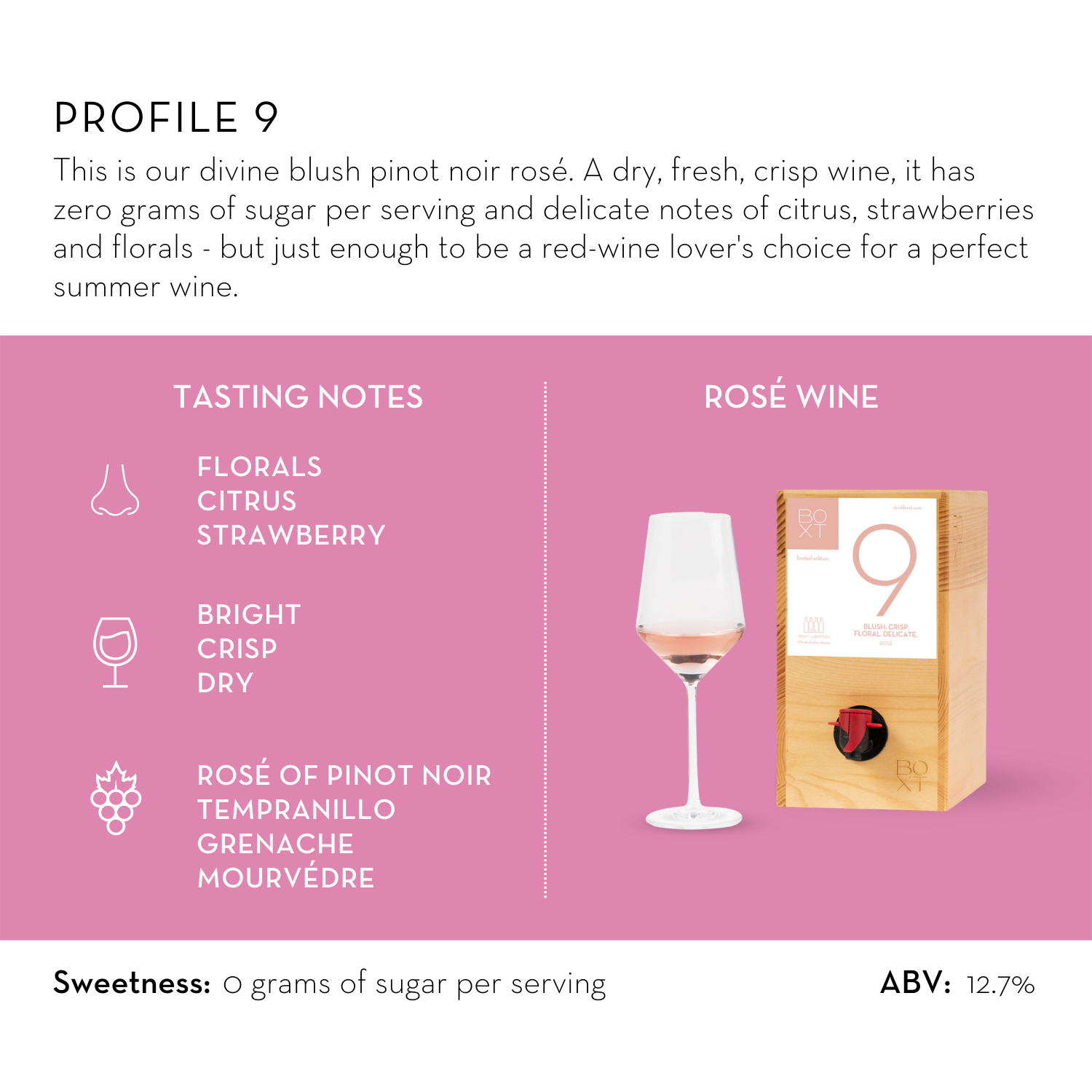 @drinkboxt profile 9, rose of pinot noir